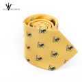 Corbata hecha a mano de encargo de los hombres de negocios lisos